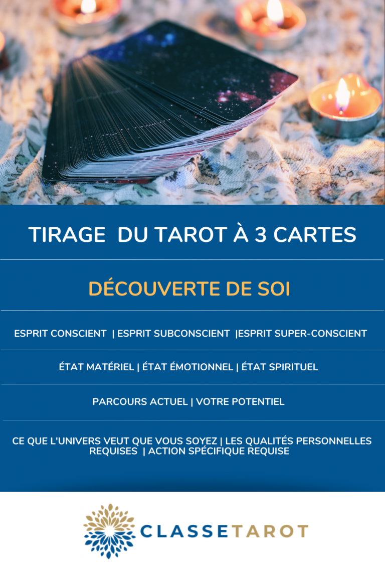 TIRAGE TAROT 3 CARTES DECOUVERTE DE SOI